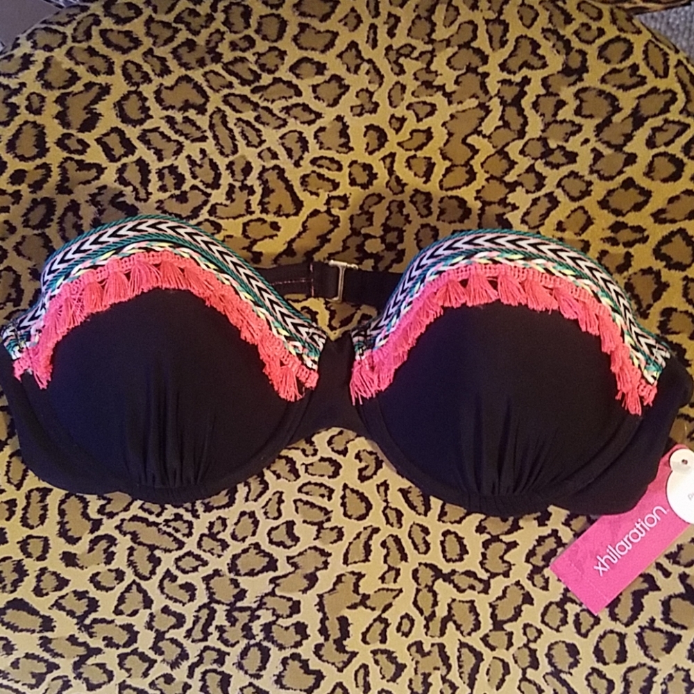 NWT Tribal bandeau swim top